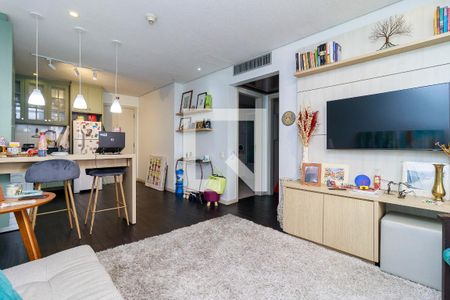 Sala de apartamento para alugar com 1 quarto, 54m² em Cidade Monções, São Paulo