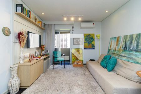 Sala de apartamento para alugar com 1 quarto, 54m² em Cidade Monções, São Paulo