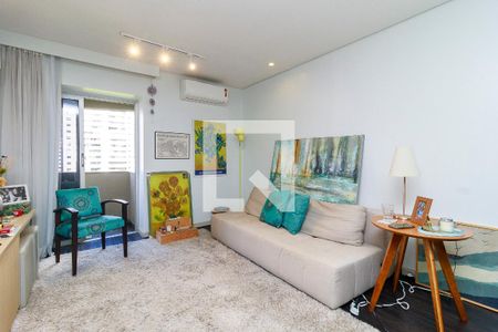 Sala de apartamento para alugar com 1 quarto, 54m² em Cidade Monções, São Paulo