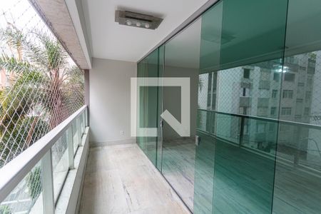 Varanda da Sala de apartamento à venda com 4 quartos, 115m² em Santo Antônio, Belo Horizonte