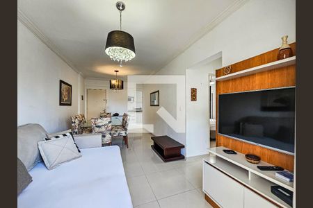 Sala de apartamento para alugar com 2 quartos, 85m² em Jardim Tres Marias, Guarujá
