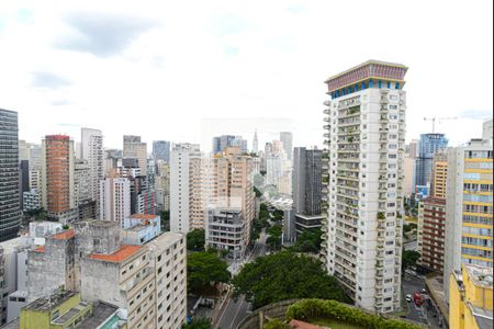 Vista da Sala de apartamento à venda com 1 quarto, 34m² em Bela Vista, São Paulo