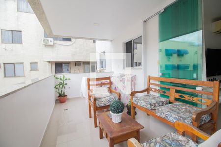 Varanda da Sala de apartamento para alugar com 3 quartos, 95m² em Recreio dos Bandeirantes, Rio de Janeiro