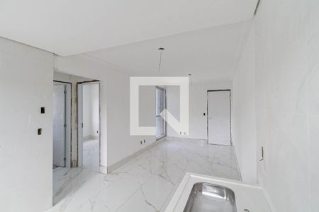 Sala/Cozinha  de apartamento à venda com 2 quartos, 48m² em Copacabana, Belo Horizonte