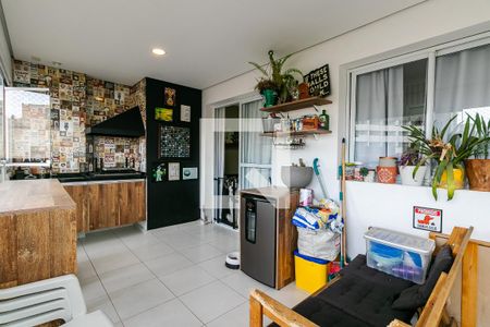 Varanda Gourmet de apartamento à venda com 2 quartos, 69m² em Chácara Seis de Outubro, São Paulo