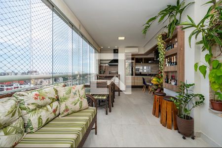 Sacada gourmet de apartamento à venda com 2 quartos, 108m² em Vila Alexandria, São Paulo