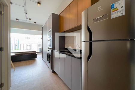 Cozinha de apartamento para alugar com 1 quarto, 26m² em Vila Mariana, São Paulo