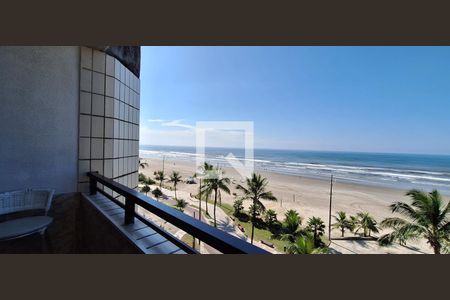 Varanda da sala de apartamento para alugar com 3 quartos, 93m² em Caiçara, Praia Grande