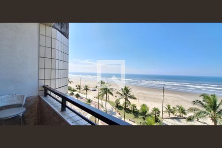 Varanda da sala de apartamento para alugar com 3 quartos, 93m² em Caiçara, Praia Grande