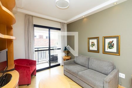 Sala de apartamento à venda com 1 quarto, 38m² em Indianópolis, São Paulo