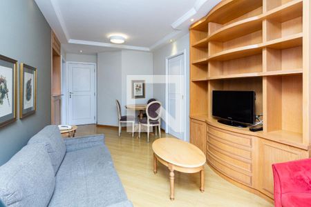 Sala de apartamento à venda com 1 quarto, 38m² em Indianópolis, São Paulo