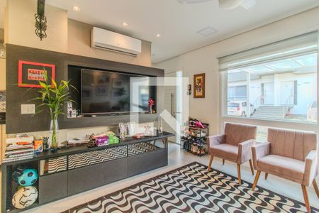 Sala de casa de condomínio à venda com 3 quartos, 188m² em Glória, Porto Alegre