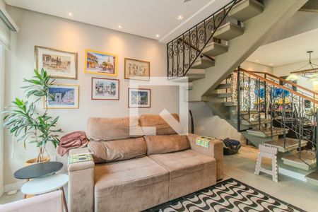 Sala de casa de condomínio à venda com 3 quartos, 188m² em Glória, Porto Alegre