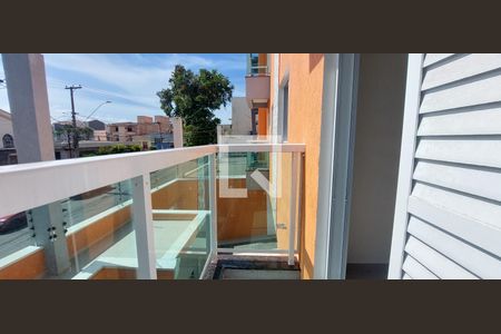 Varanda Quarto 1 suíte de apartamento à venda com 2 quartos, 55m² em Vila Helena, Santo André