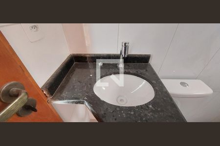 Banheiro Quarto 1 suíte de apartamento à venda com 2 quartos, 55m² em Vila Helena, Santo André