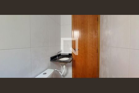 Banheiro Quarto 1 suíte de apartamento à venda com 2 quartos, 55m² em Vila Helena, Santo André