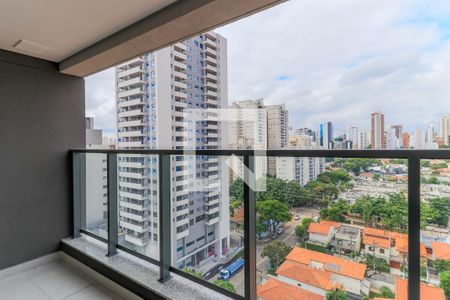Varanda da Sala de apartamento para alugar com 1 quarto, 38m² em Brooklin, São Paulo