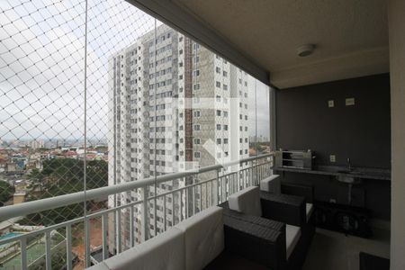 Varanda gourmet de apartamento à venda com 3 quartos, 80m² em Campininha, São Paulo