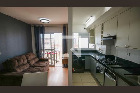 Sala de apartamento para alugar com 2 quartos, 55m² em Guilhermina, Praia Grande