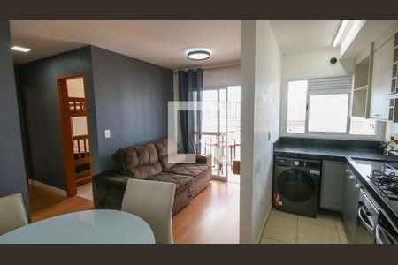 Sala de apartamento para alugar com 2 quartos, 55m² em Guilhermina, Praia Grande