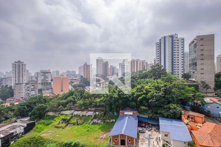 Varanda - Vista de apartamento à venda com 1 quarto, 49m² em Vila Anglo Brasileira, São Paulo