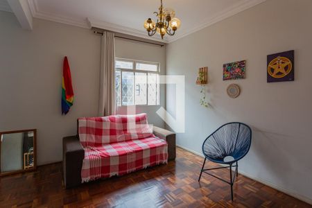 Sala de apartamento à venda com 3 quartos, 120m² em Colégio Batista, Belo Horizonte