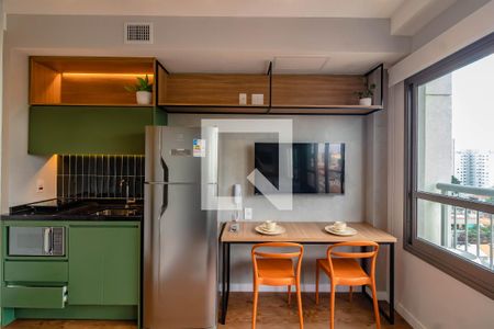 Cozinha  de apartamento para alugar com 1 quarto, 20m² em Vila Mariana, São Paulo