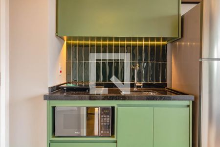 Cozinha  de apartamento à venda com 1 quarto, 20m² em Vila Mariana, São Paulo