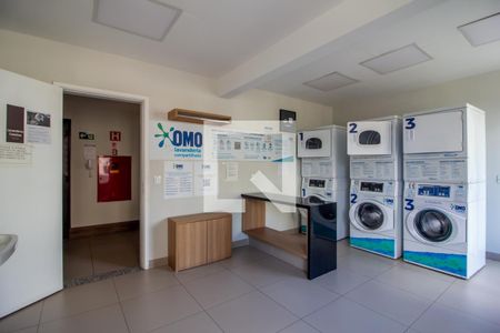 Studio para alugar com 24m², 1 quarto e sem vaga Studio para alugar com 24m², 1 quarto e sem vagaLavanderia