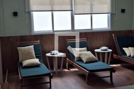 Apartamento à venda com 77m², 2 quartos e 1 vagaSaúna
