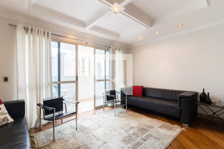 Sala 1 de apartamento à venda com 3 quartos, 140m² em Indianópolis, São Paulo