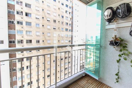 Varanda da Sala de apartamento à venda com 2 quartos, 56m² em Brás, São Paulo