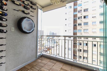 Varanda da Sala de apartamento à venda com 2 quartos, 56m² em Brás, São Paulo