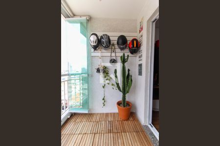 Varanda da Sala de apartamento à venda com 2 quartos, 56m² em Brás, São Paulo