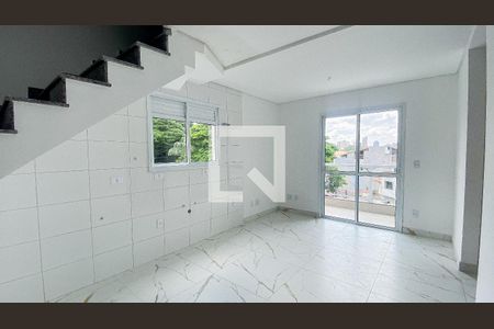 Sala - Sala de Jantar - Cozinha de apartamento à venda com 2 quartos, 96m² em Vila Alice, Santo André