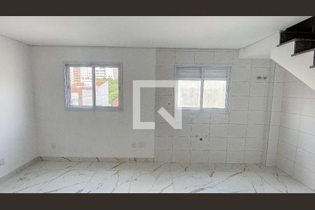 Sala - Sala de Jantar - Cozinha de apartamento à venda com 2 quartos, 92m² em Vila Alice, Santo André