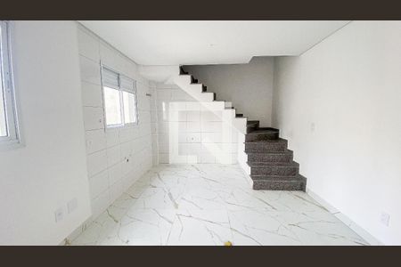 Sala - Sala de Jantar - Cozinha de apartamento à venda com 2 quartos, 92m² em Vila Alice, Santo André