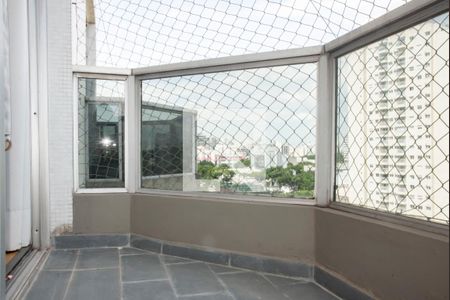 Varanda da Sala de apartamento à venda com 1 quarto, 45m² em Vila Clementino, São Paulo