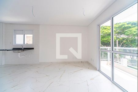 Sala de apartamento à venda com 2 quartos, 53m² em Vila Alice, Santo André