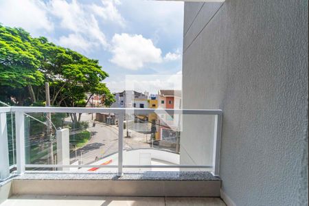 Varanda da Sala de apartamento à venda com 2 quartos, 53m² em Vila Alice, Santo André