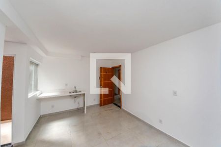 Sala/Cozinha de apartamento à venda com 2 quartos, 47m² em Chácara Mafalda, São Paulo