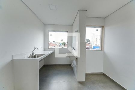 Sala/Cozinha de apartamento para alugar com 2 quartos, 48m² em Chácara Mafalda, São Paulo