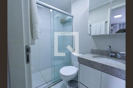 Banheiro da Suíte de apartamento para alugar com 1 quarto, 40m² em Jardim Goiás, Goiânia