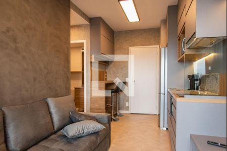 Sala/cozinha de apartamento para alugar com 1 quarto, 36m² em Vila Clementino, São Paulo