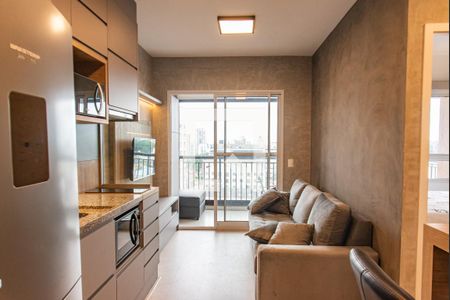 Sala/cozinha de apartamento para alugar com 1 quarto, 36m² em Vila Clementino, São Paulo