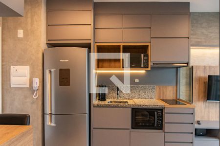 Sala/cozinha de apartamento para alugar com 1 quarto, 36m² em Vila Clementino, São Paulo