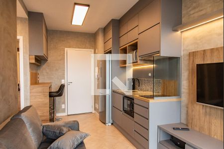 Sala/cozinha de apartamento para alugar com 1 quarto, 36m² em Vila Clementino, São Paulo