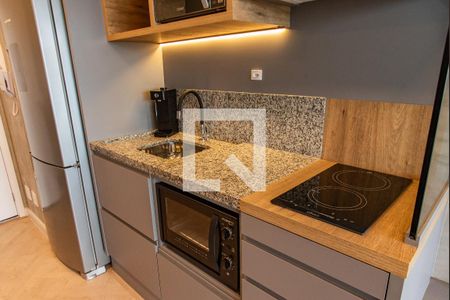 Sala/cozinha de apartamento para alugar com 1 quarto, 36m² em Vila Clementino, São Paulo