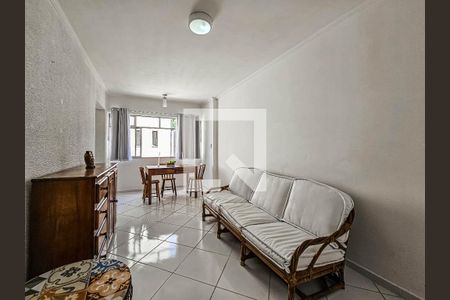 Sala de apartamento para alugar com 1 quarto, 80m² em Pitangueiras, Guarujá