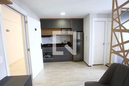 cozinha de apartamento para alugar com 1 quarto, 27m² em Jardim Panorama, São Paulo